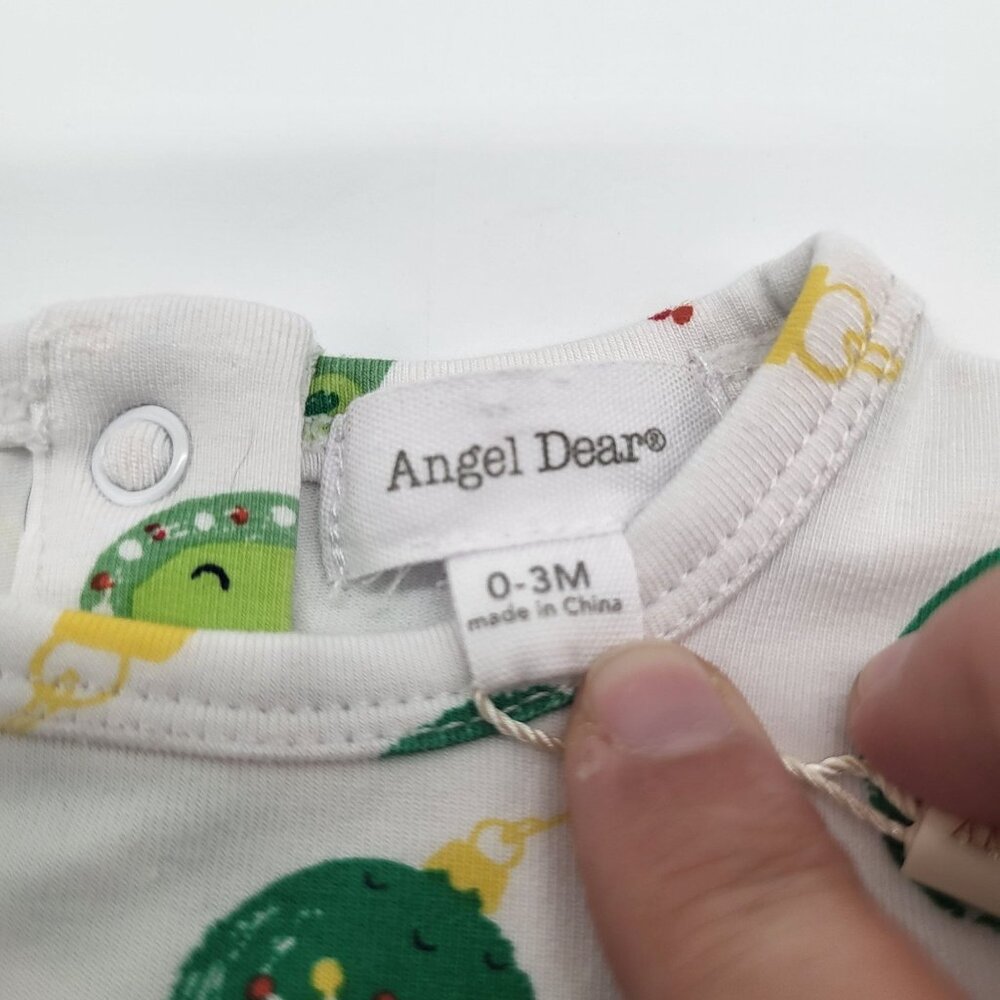 ANGEL DEAR Holiday Shiny Bright Ornaments Bamboo Knotted Sleep Gown 0-3M - Picture 4 of 6